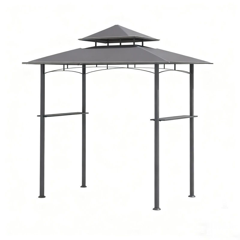 Pavillons de jardin pour barbecue 8 pi x 5 pi avec tablettes pour femmes