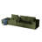 Living Room Sectional Couch, 108.3" Foam With Corduroy Upholstery, High Elastic Sponge, Freely Combined Fashionable Style-1344543524