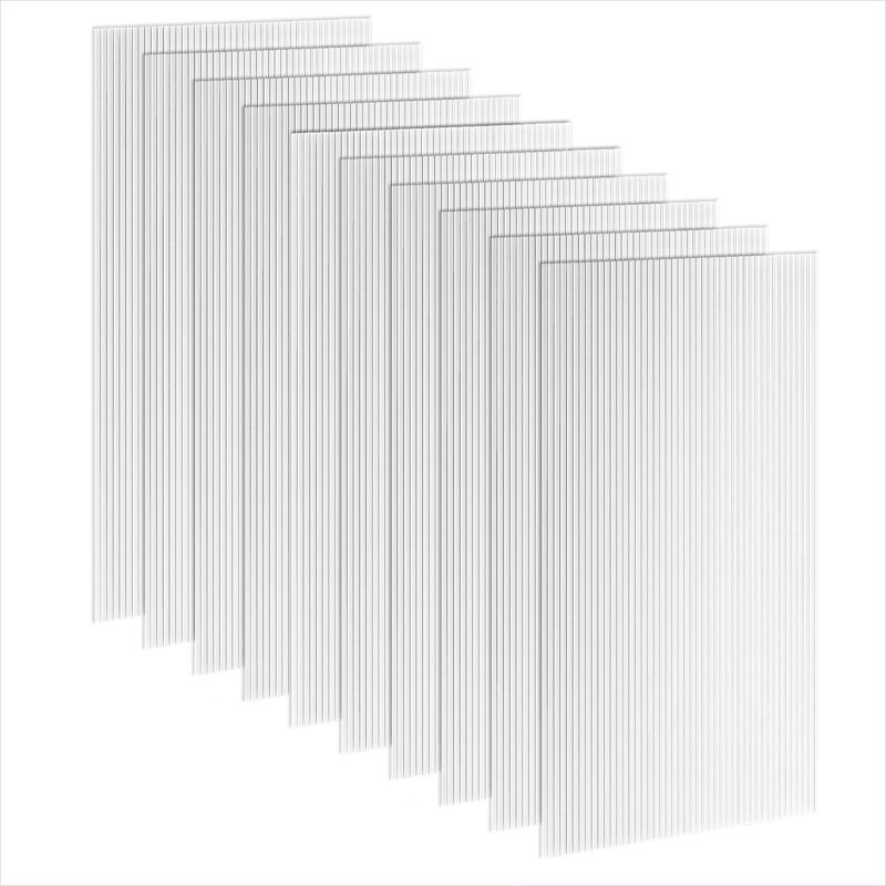 Serre à panneaux en polycarbonate en PC transparent avec accès au mur, 47,2 x 23,6 po pour l'espace extérieur