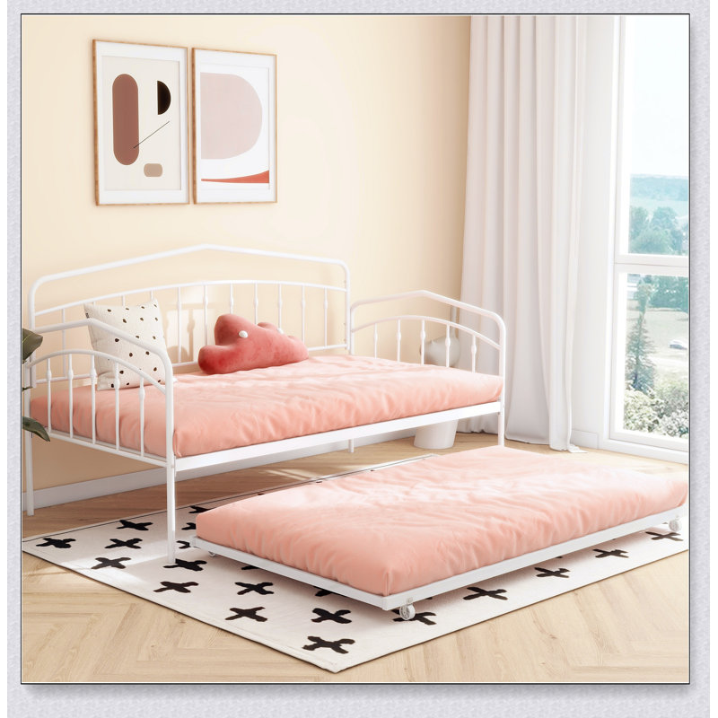 Fox Twin Daybed With Twin Trundle, White