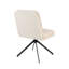 Chaise d'appoint rembourrée blanche Tyler