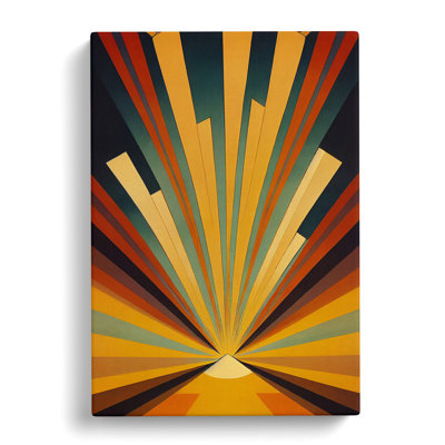 Archee Sun Art Deco Vol.2 - Wrapped Canvas Print