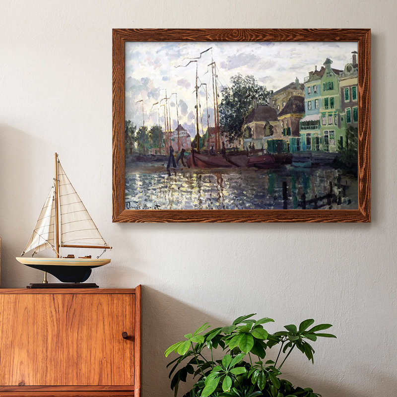 " Zaandam, The Dike, Evening, 1871 ", Maple, 14" H x 20" W x 1.5" D