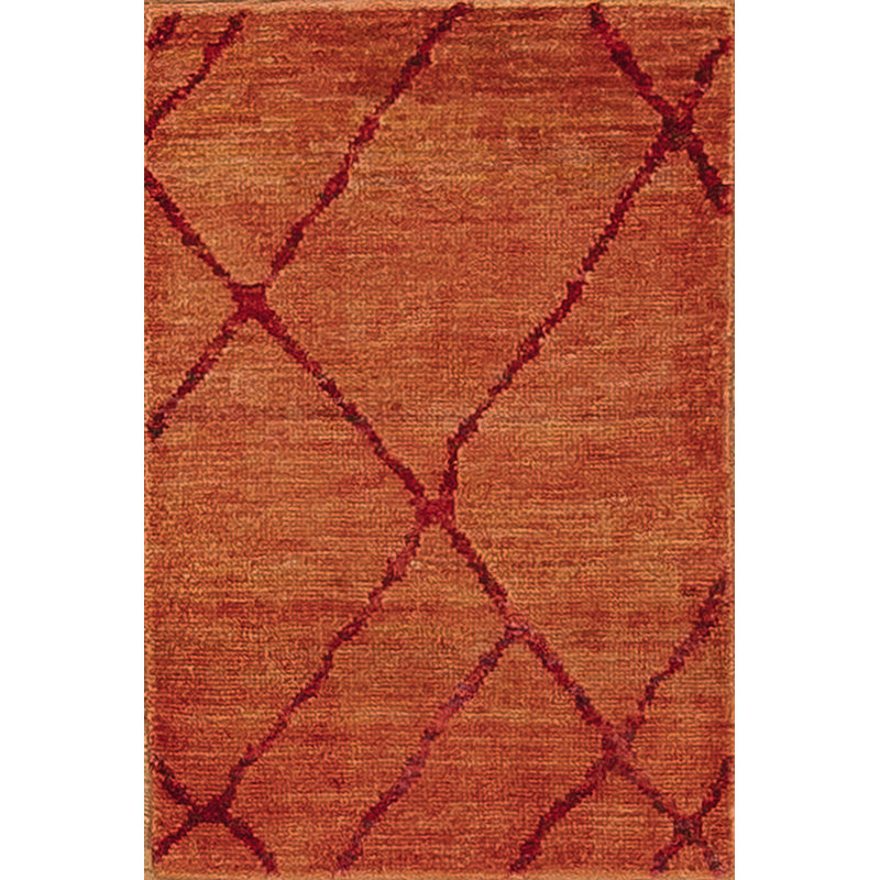Seville Hand Knotted Area Rug in Orange, Sample 2' x 3'
