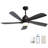Damecia 52'' Ceiling Fan with LED Lights-1444270905