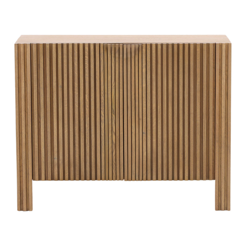 Fallon 41" Wide Oak Wood Sideboard, Natural, 32" H x 41" W x 18" D