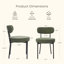 Table de salle à manger industrielle ronde avec chaises rembourrées, ensemble de table de cuisine-1936680758-1936707698-1929559715