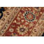 Tapis oriental noir / rouge en laine 9 pi 1 po x 12 pi Silke