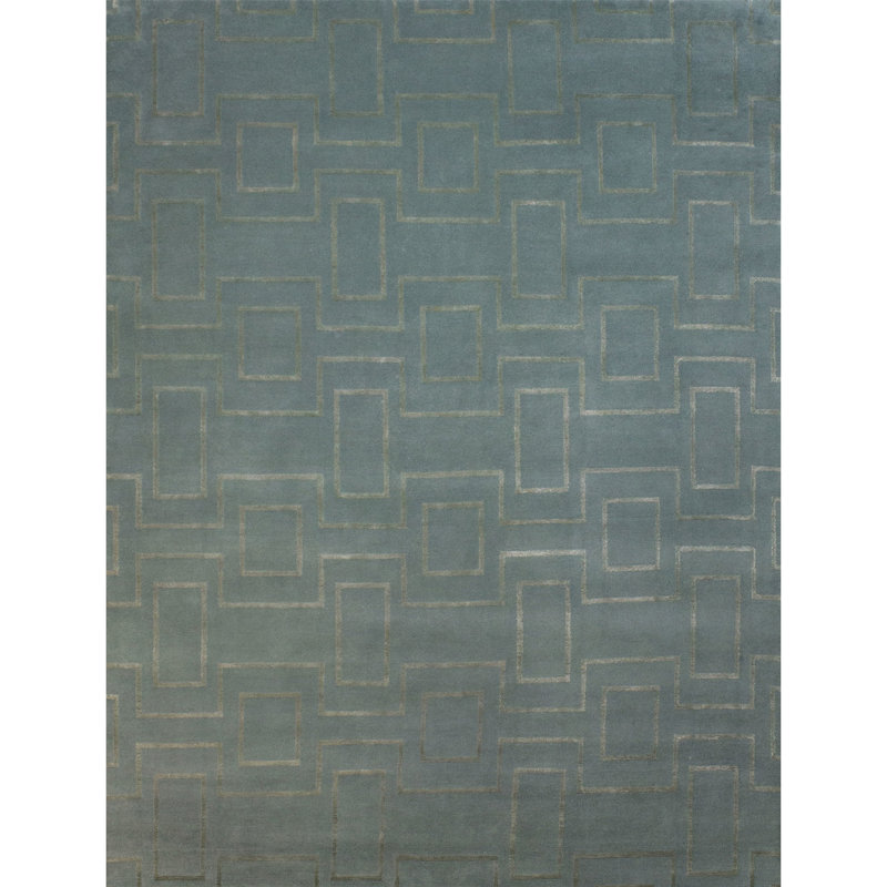 Hand Knotted Indoor Rug, Rectangle 6' x 9'