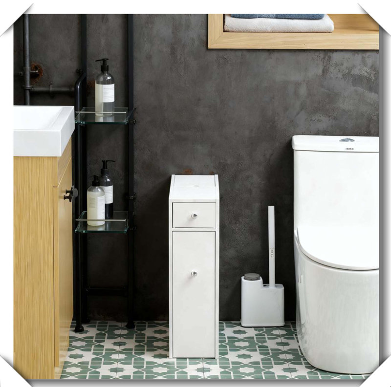 Porte-papier hygiénique sur pied étroit