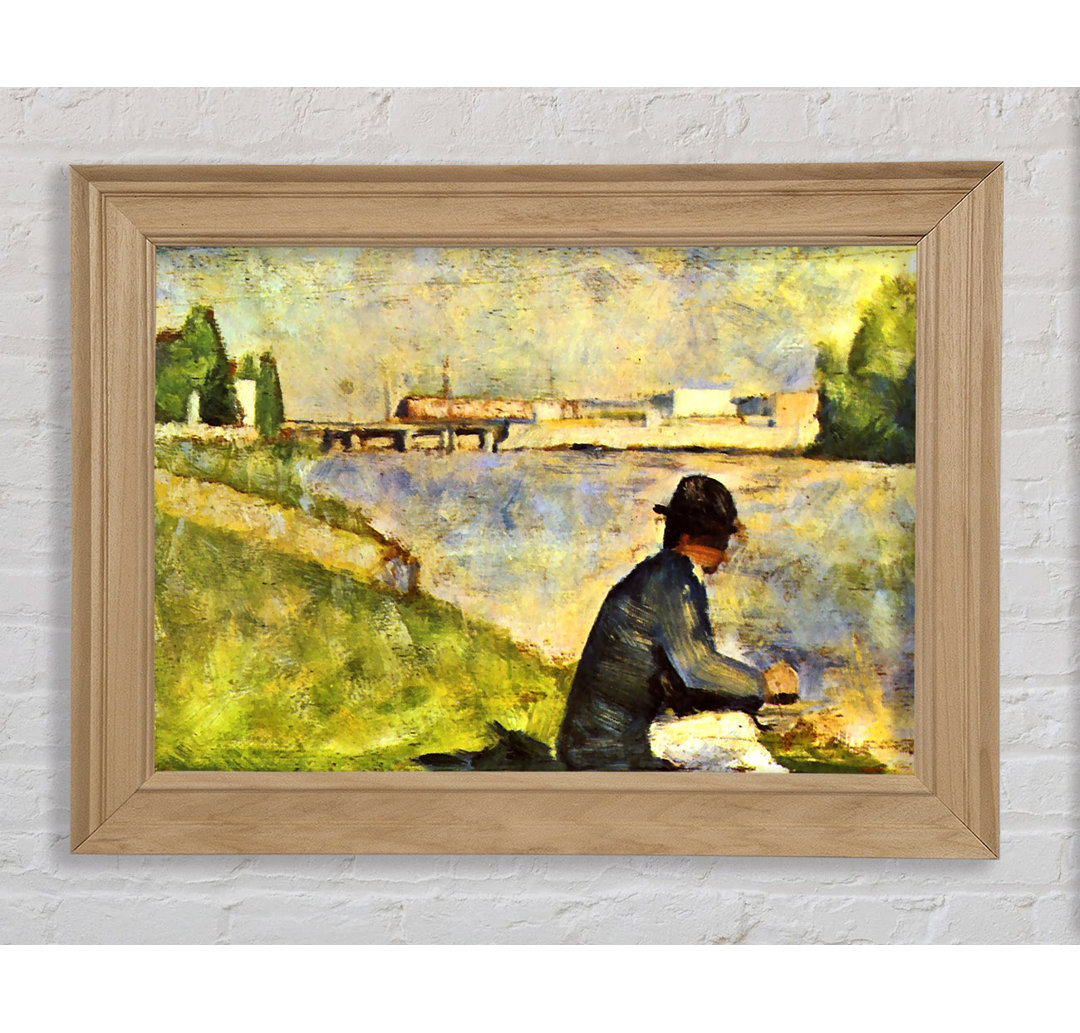 Seurat Sitzender Mann - Druck