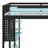 Full Loft Bed With Desk, RGB LED Light & Charging Station, Wood Bed With Desk Underneath-306769579