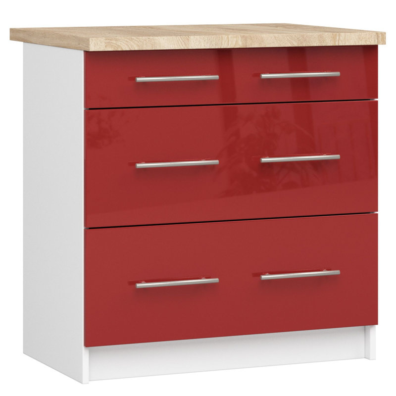Kuch-Oliwia-Cze 85Cm H x 80Cm W x 46Cm D Particleboard Base Cabinet