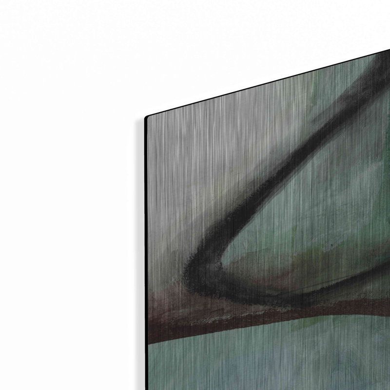 «Green Abstract» par Linda Woods, H 36 po x l 24 po
