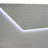 Grey High Gloss Panel Bed LED Headboard