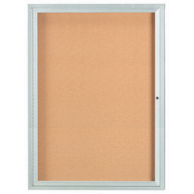 Enclosed Wall Mounted Bulletin Board LED Illuminated
