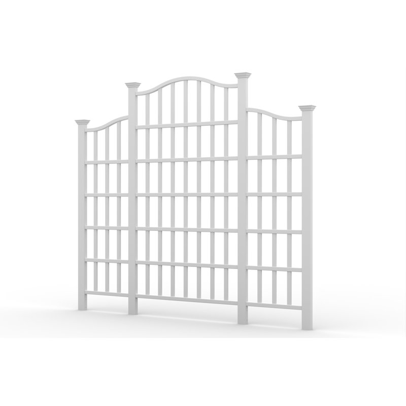94.9'' H x 106.9'' W Vinyl Lattice Panel Trellis