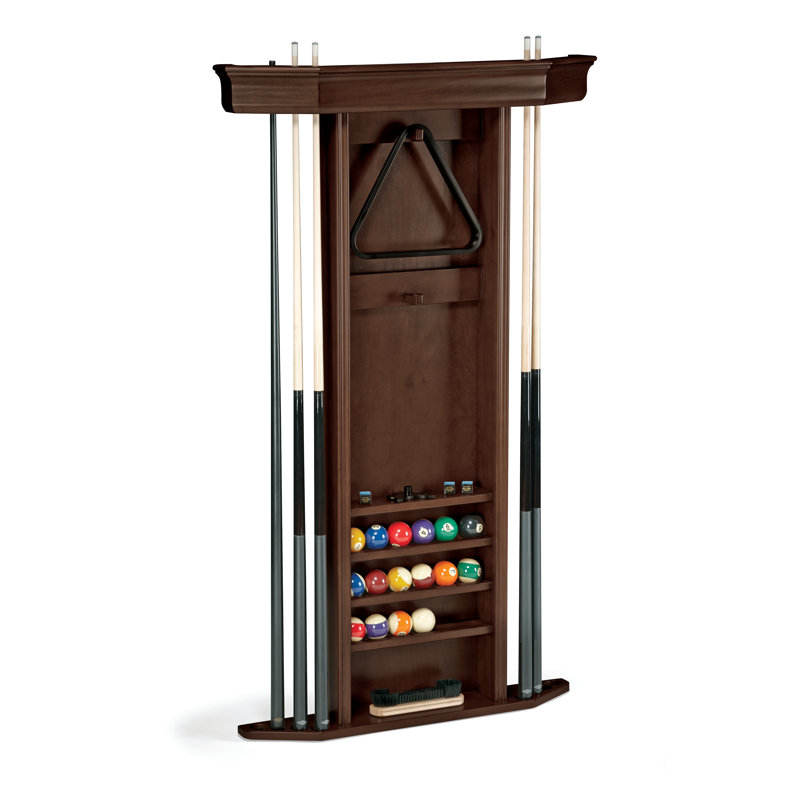 Heritage Wall Cue Rack Espresso, Dark Walnut