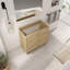 Meuble-lavabo autoportant de 36 po (35-1 / 16 po) et 2 portes d'armoire à fermeture en douceur, contreplaqué, chêne Dune (KD-PACKING)-1009921507