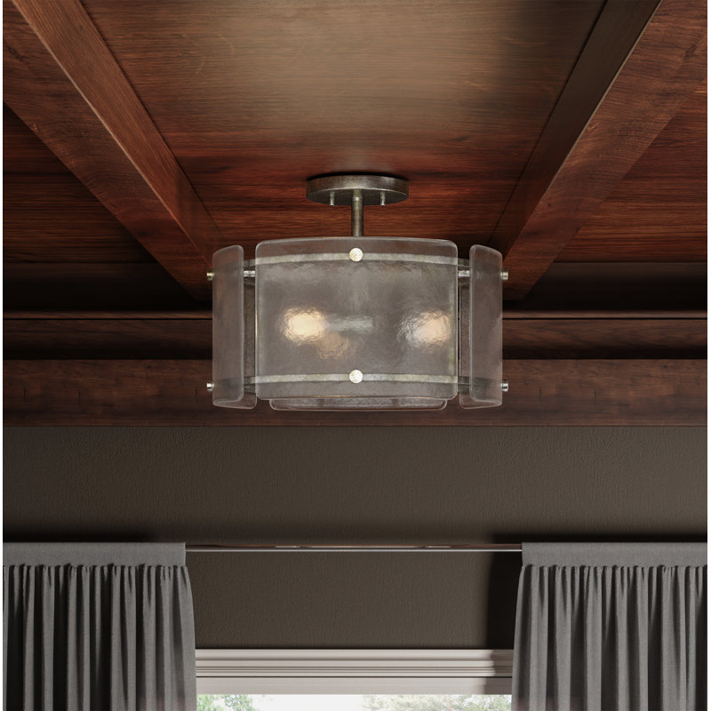 Autberry Glass Semi Flush Mount