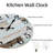 Wendee Manufactured Wood Wall Clock-818250506