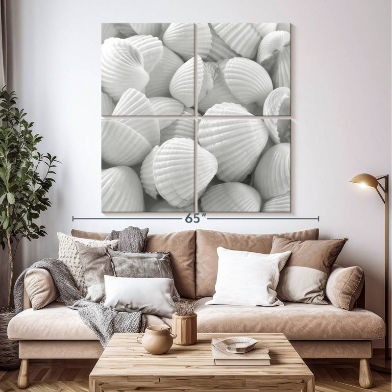 Aletra White Shells, 45'' H x 45'' W