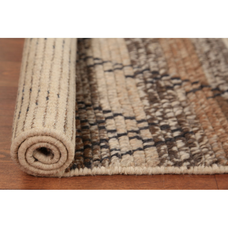 Tapis décoratif oriental fait à la main en laine marocain 2 x 3
