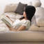 Causeuse-coussin beige modulaire en chenille-723386660