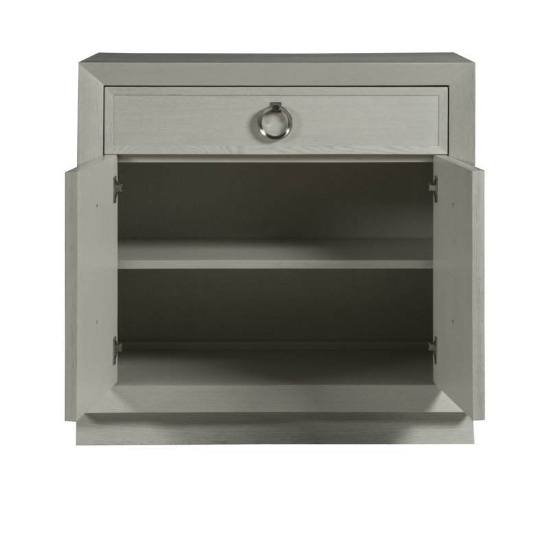 Commode de porte en lin Signature Designs Zeitgeist, Blanc