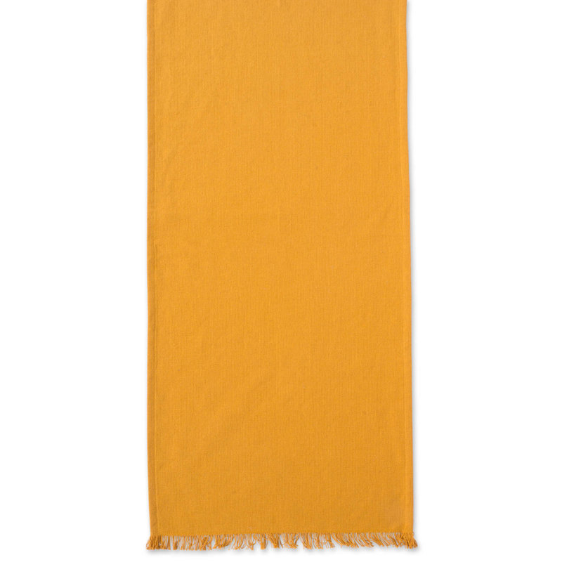 Laszlo Solid Color 100% Cotton Table Runner, 72" L x 14" W, Pumpkin Spice