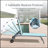 Braylen Patio Adjustable Aluminum Chaise Lounge Set of 3 with Table-832011580
