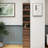 70.87" H Display Storage Cabinet , 4-Tier Shelf, 3 Side Drawers & 4 small display shelves , Modern Wooden Tall Bookshelf Bookcase for Living Room Home Office-1519838306