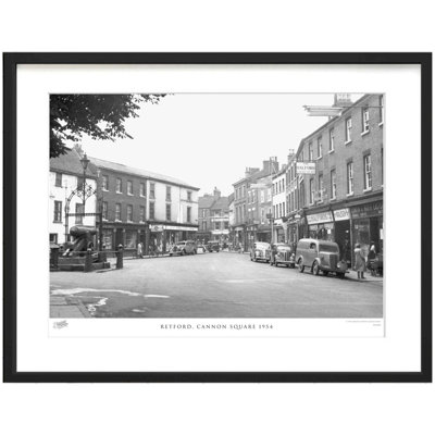 Retford, Cannon Square 1954 - Single Picture Frame Print