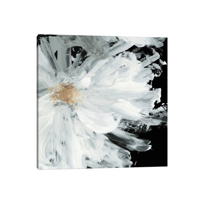 Black Peony 1 Piece Painting on Canvas