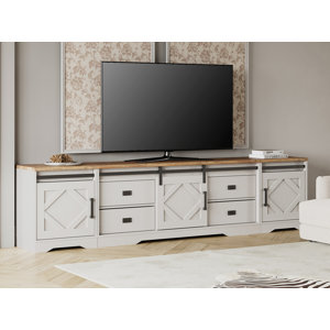 98.4" TV Stand Entertaiment Centre For Up To 110"  (incomplete 1 box only)