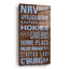  «Nrv Text» par Art Licensing Studio, art mural en verre acrylique, 24 po x 48 po-2121676509