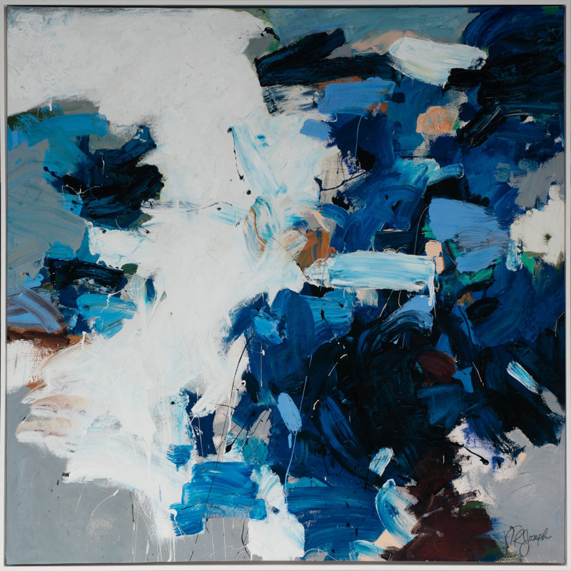 Have To Say I Like Blue And Gray Print by T.R. Joseph