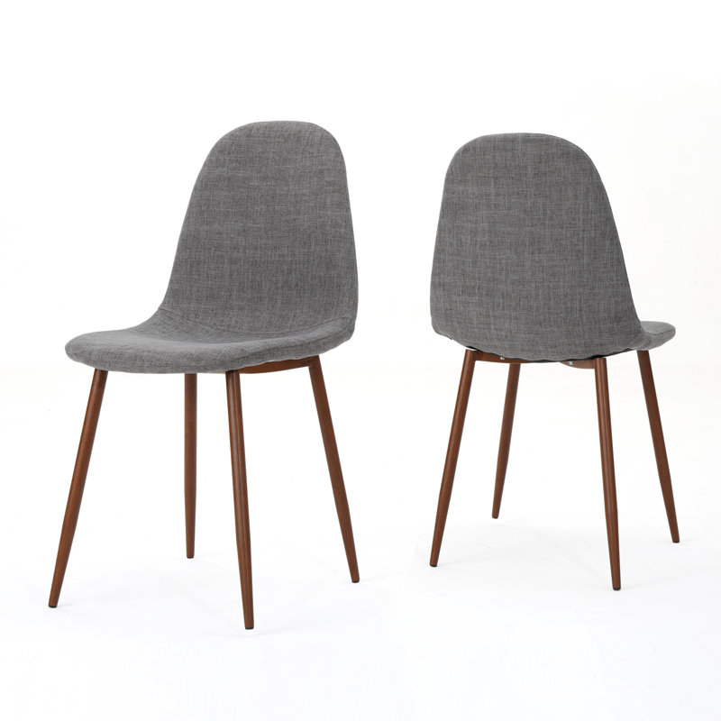 Chaise rembourrée Christopher, Gris clair