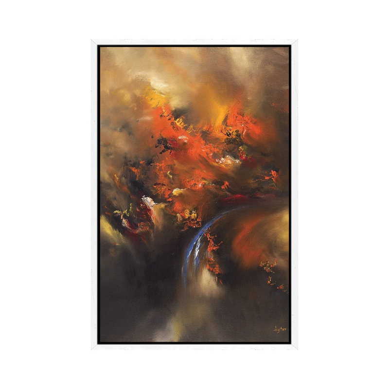 Terminus by Christopher Lyter - Painting on Canvas, 66.04cm H x 20.32cm W x 3.81cm D, White Framed Canvas