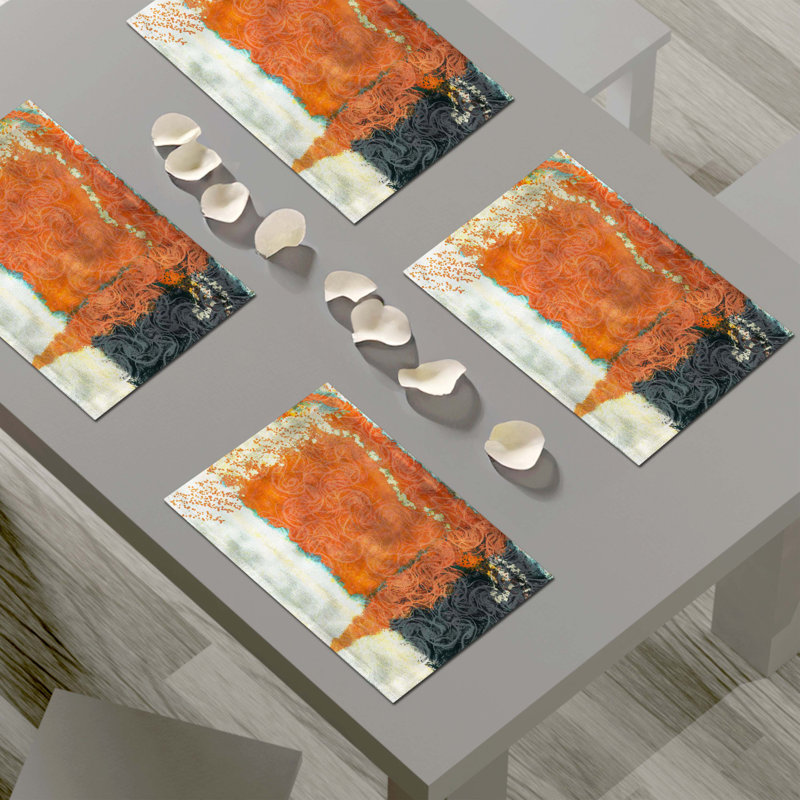 Napperon abstrait en polyester