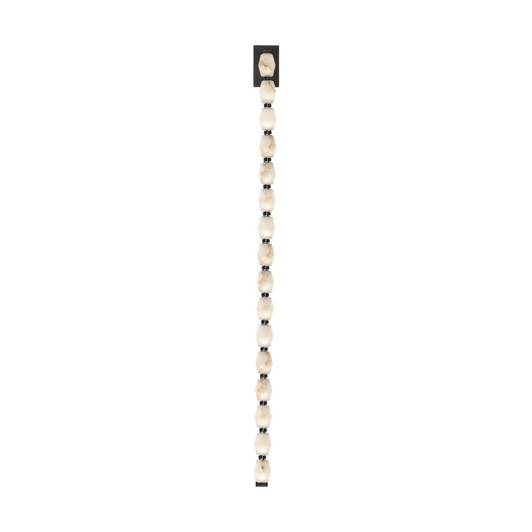 Sean Lavin Collier 53 Sconce in Bronze with Alabaster shade