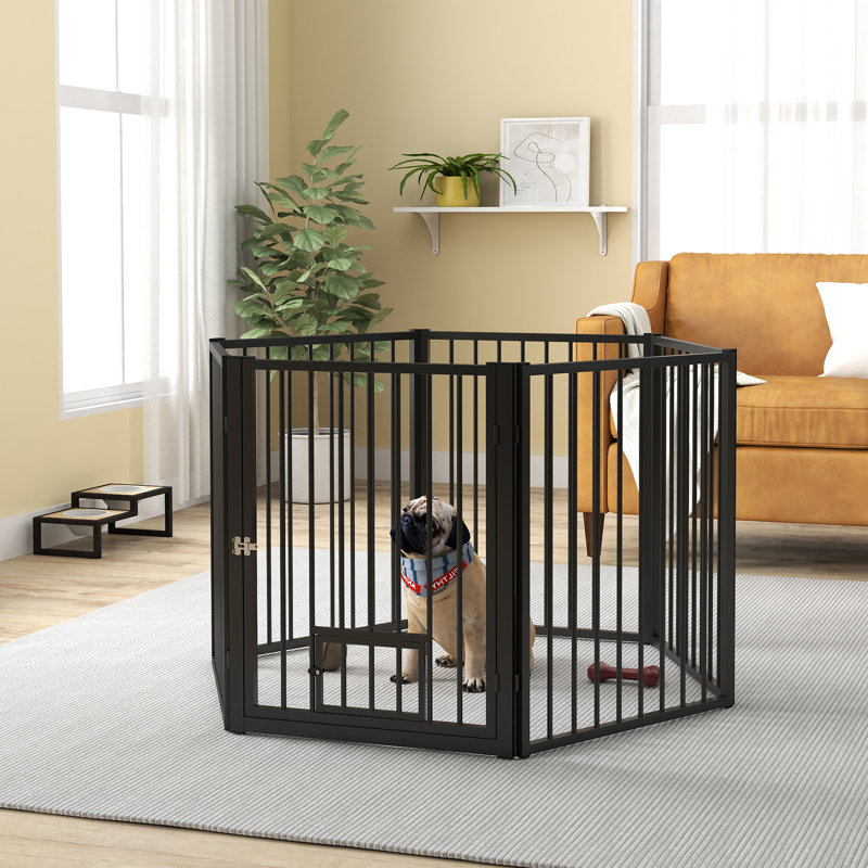 Enclos pour chien avec 6 panneaux et 6 panneaux, H 30 po