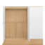 Lit plateforme double en bois avec 6 tiroirs, tablettes, bureau et garde-robe pour un rangement et une fonctionnalité ultimes-1801455816