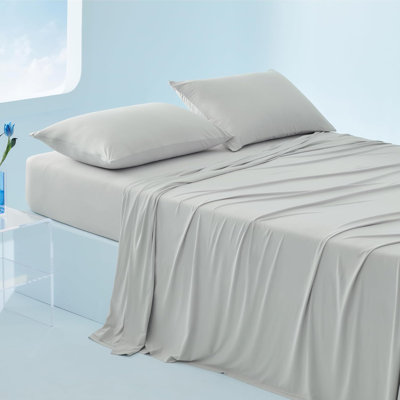 Draps rafraîchissants pour lit avec poche profonde jusqu'à 17,5 po