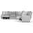 Robyn Upholstered Reclining Curved Sectional Symmetrical-75793987