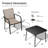 4 - Person Metal Patio Dining Set with 1 Square Table and 4 Arm Chairs