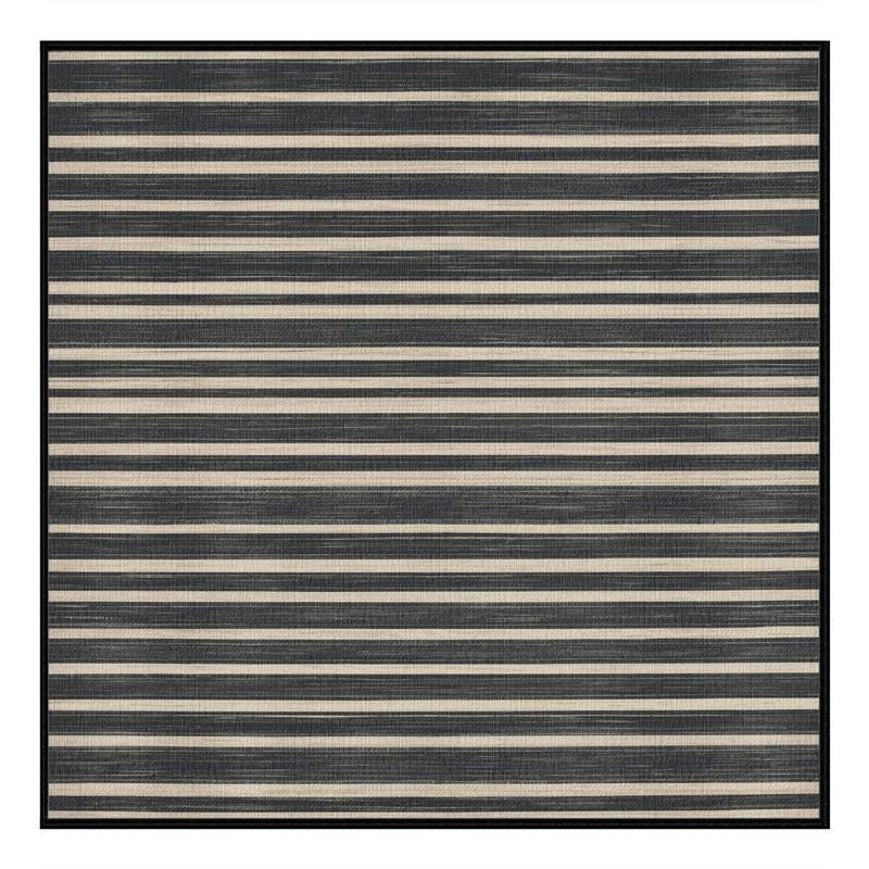  Tapis lavable rayé gris ardoise perlé, Rectangulaire 2 pi x 3 pi