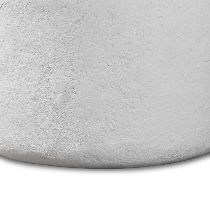 Paz Outdoor End Table, Plaster Molded