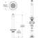 Elkay 3-1/2" Drain with Removable 13" (11-1/2" assembled) Standpipe 13" Rubber Stopper