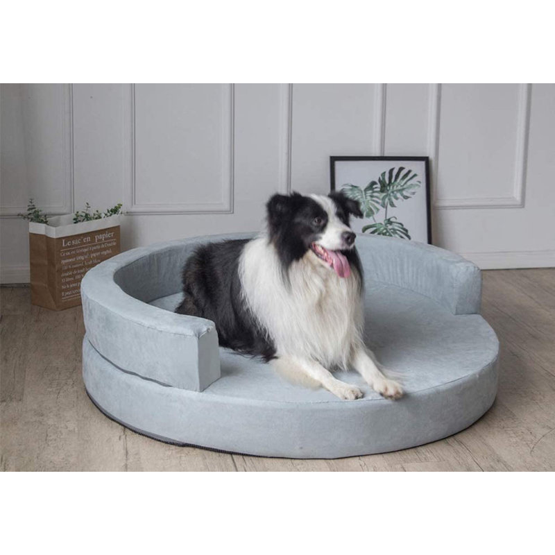 Orthopedic Cotton Pet Bed, Grey